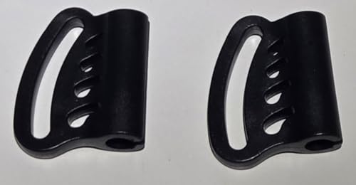 3/4 Inch Sternum Strap Sliders Pair, Black Backpack Chest Strap Adjusters, Sternum Strap Adjuster Buckles for 3/4" Webbing, Replacement Hardware for Hiking Bags, Packs & Outdoor Gear