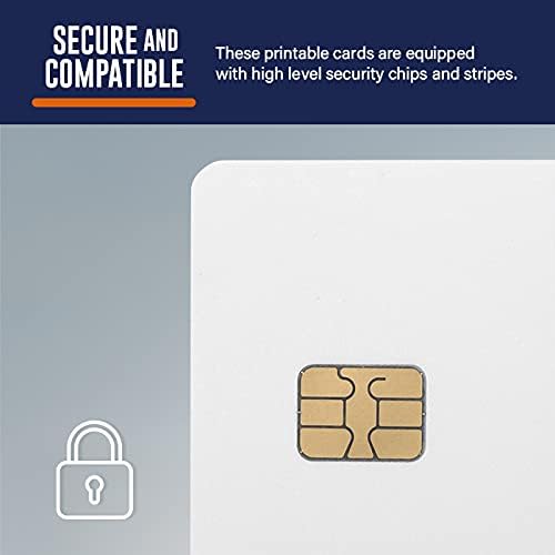 Miniatura 2 de SLE4442 - Paquete de 100 tarjetas con chip de PVC de banda magnética Hi-Co - SLE 4442