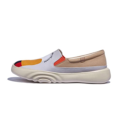 Image of UIN Shoes for Women Slip On Sneakers Comfortable Lightweight Barefoot Travel Art Painted Casual Loafers