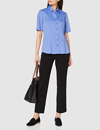 Seidensticker, Camicetta Donna, Blu (mittelblau