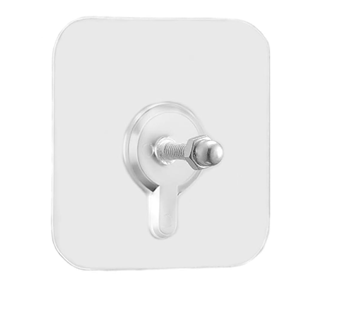 SPHINX Heavy Duty Adhesive Hooks, Damage-Free Wall Hooks, Waterproof Kitchen & Bathroom Hooks, Multipurpose Self-Adhesive Removable Hooks, Strong Sticky Hooks for Hanging (Nail Hooks, 10 Pcs)