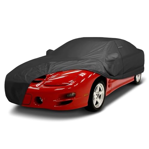 Image of Waterproof Car Cover for 1998-2002 Pontiac Trans AM | High-End Custom Fit All Weather Indoor Outdoor Hail Rain UV Sun Resistant Snow Dust Storm Protection Covers (Black)