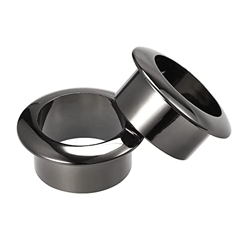 sourcing map Passe Cable Bureau Oeillet 30mm pour Organisation et Protection Corde Nylon Foncé Gris Paquet de 2