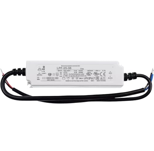 Bloc d'alimentation LED LPF-25-36 Mean Well tension 36V stable pour ruban et luminaire