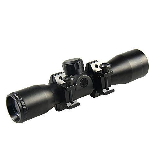 TACFUN Tactical 4X32 Compact .223 .308 Scope/w Rings Mil-Dot Reticle