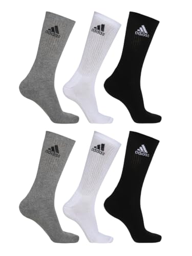 adidas Men's Pack of 6 Crew Length Socks