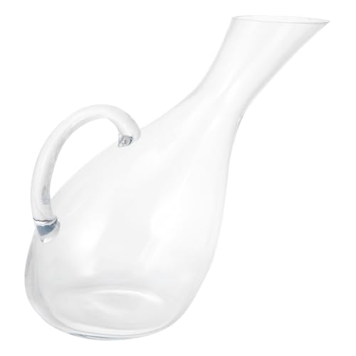 FUNOMOCYA 1 PC 1800 Sober up Wine Whiskey Bottle U Shape Wine Aerator Wine Aerator Pourer Swan Wine Decanter Aerator Wine Decanter Spout Hammer Wine Bottle Coffe Crack-proof Glass