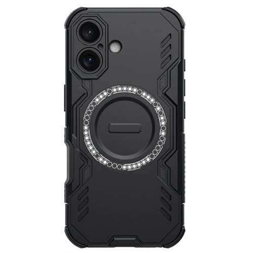 Image of ShieldTech Back Cover Case for Apple iPhone 16 Plus | 360 Protection Mobile Phone Case Mag-Safe | Camera Protection | i Phone 16 Plus Back Cover | iPhone 16Plus - Black TPU+PC
