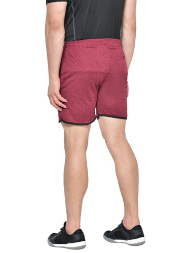 Image of CHKOKKO Men Shorts for Gym Sports or Running | Dry-Fit Fabric Single Layered Active Summer Workout Wear Knee Length Regular Fit | Elastic Waist with Front and Back Pockets