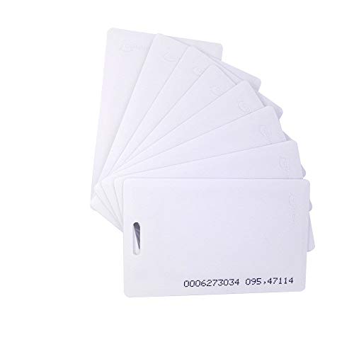 Team Office 125 kHz RFID Thick Clamshell Smart Cards – Proximity Cards for Time Attendance & Access Control System (Pack of 100)