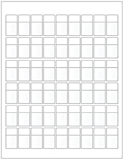 Laser Printer Sheet Labels – 0.5” W x 0.37” H Label Size – 156 Labels Per Sheet – 10 Sheets/Pack – Polyester Sheet – Printable Labels