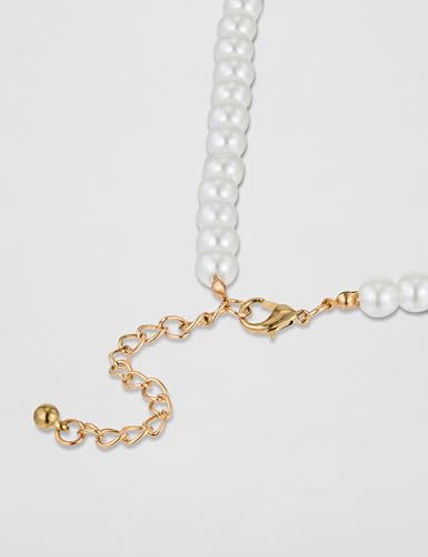 Image of Rubans Pearl Necklace Set Traditional Statement Jewellery Gift for Women & Girls