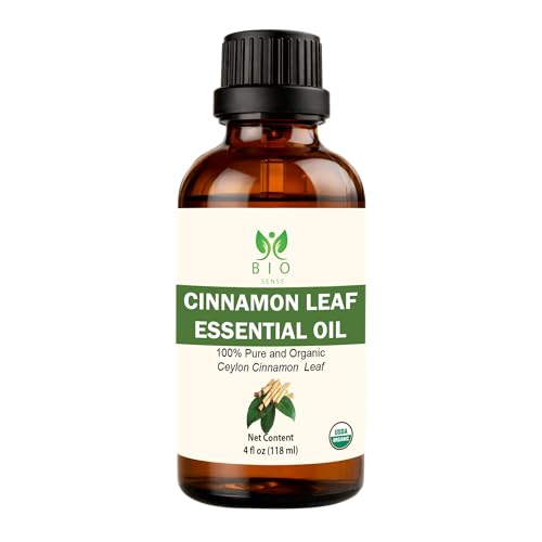 Bio Sense Cinnamon Leaf Essential Oil | 118 ml | 100% Pure & Organic Cinnamon Leaf Essential Oil | Use for Diffuser and Household| 4 fl oz.
