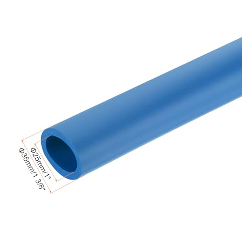 Image of uxcell Foam Tubing for Handle Grip Support,28mm(1 1 /8 inch) ID 38mm(1 1 /2 inch) OD 0.3 Meter /1ft Length Blue