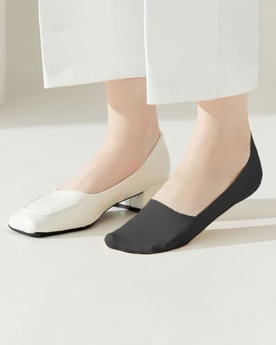 2 Pairs Women’s Fashion Liner Socks, No Show Summer Non-Slip Boat Socks
