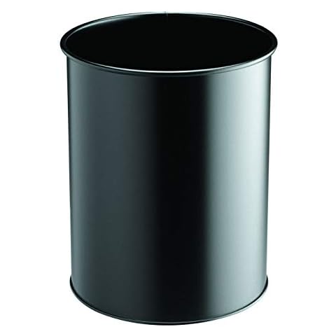 Papelera redonda Durable 15 litros negro Cover