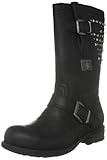 Botas con cremallera lateral Replay GWL12.002.C0011L.003 - Botas de Cuero para Mujer, Color Negro, Talla 37