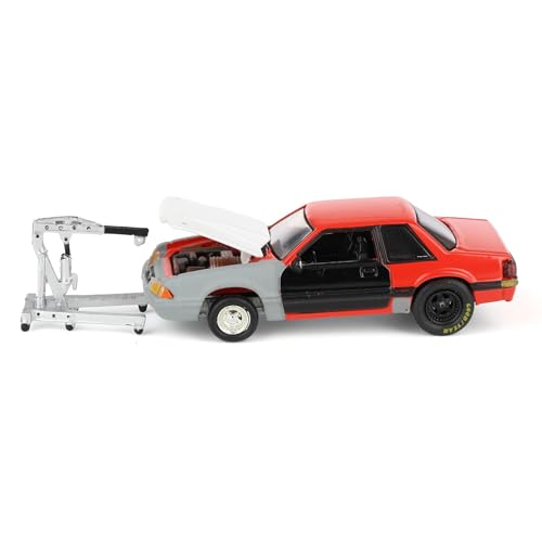 Greenlight 1/64 Ford Mustang LX 1987 Rojo Gris miniatura 5
