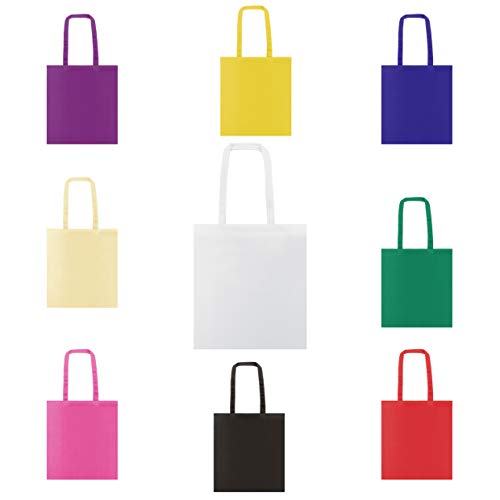  Stock 30 Pezzi Borsa Shopper Shopping in Cotone colorato