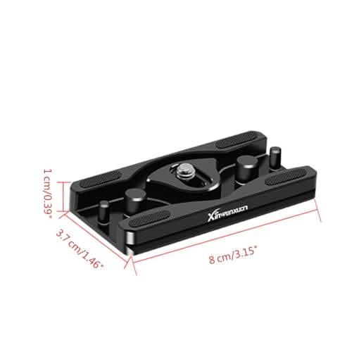 Adaptador de liberación rápida de aluminio para trípode de cámara 5