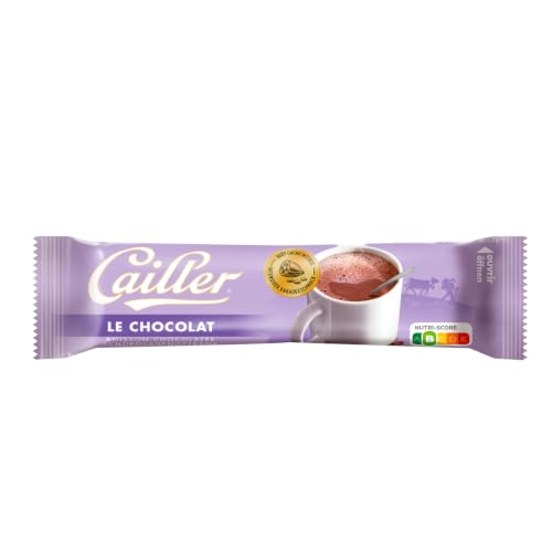 Cailler Le Chocolat Schokoladenpulver für heiße Schokolade Intensiver Kakaogeschmack Cremige Textur Schnelle und einfache Zubereitung Praktische Einzelverpackungen 100 x 17g