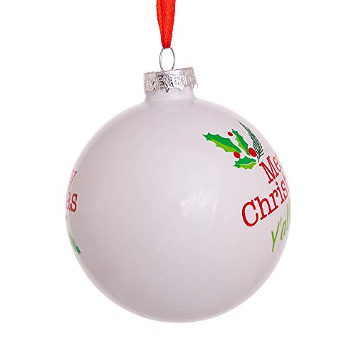 Coffret décorations Kurt S Adler blanc rouge vert à offrir pour les fêtes