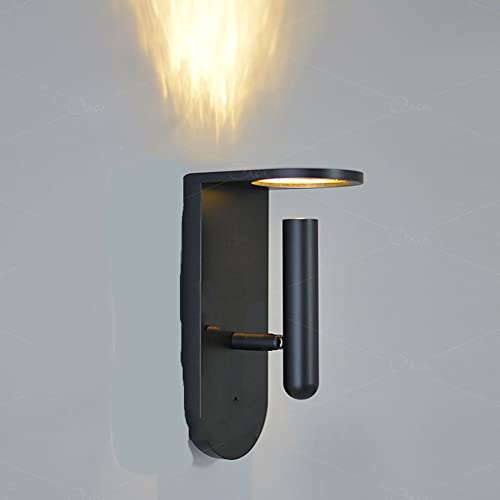 Innen Wandlampe Licht und Schatten Rotierende Design Leselampe Einfache Dekoration Schlafzimmer Studie Wandlampe Stecker in Nacht Licht Licht Sensor Nachtlichter Smart Nachtlicht LED Wandleuchten ( Co