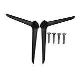 Vérification de la taille avant l'achat : mesurez votre téléviseur pour vous assurer que le support s'adapte parfaitement avant de faire un achat, pieds de base de téléviseur, pieds universels de téléviseur en plastique à double trou