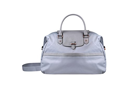 Lipault - Plume Avenue Duffel Bag - Top Handle Shoulder Overnight Travel Weekender Luggage for Women - Mineral Grey