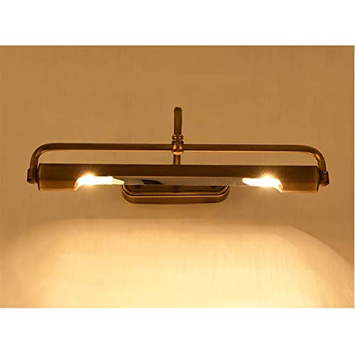 Miroir LED moderne avec applique en cuivre pour coiffeuse