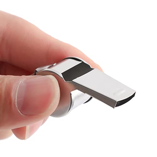 Silbato metálico para árbitro deporte con cuerda miniatura 5
