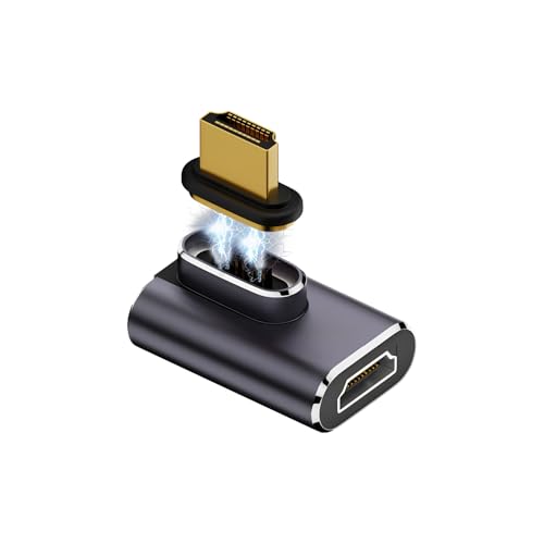 ���{�̒������ MSL FORCE HDMI 2.1 �}�O�l�b�g�� �ϊ��A�_�v�^ 7680×4320 8K@60Hz 4K@120Hz 19�s�� ���ш�48Gbps HDR UHD lb-a141 (J1�^�C�v�i�}�b�O�l�b�g���j, 1�Z�b�g)