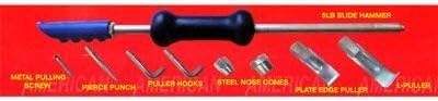 Juego de eliminación de abolladuras y extractores de ejes para automóvilcamión de martillo deslizante de 9 piezas
