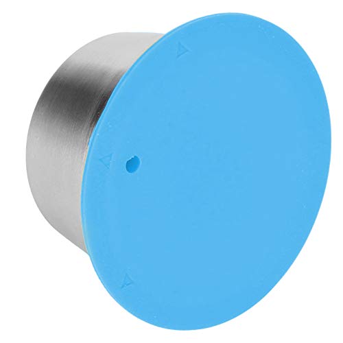 Cápsula de café, cápsulas de café reutilizables de 40 ml, acero inoxidable duradero reutilizable para máquina de café Dolce Gusto (azul)