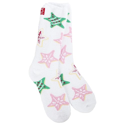 Image of World's Softest Cozy Collection Crew Socks - Smooth Multi Colors Cozy Socks - Knit Top Holiday Spirit Fashion Socks
