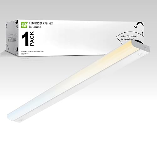 Image of ASD LED Under Cabinet Lighting Hardwired, 40 Inch 20W 2700K-5000K Selectable, 1814LM, CRI90+, Direct Wire Linkable Under Counter Lights for Kitchen, Dimmable Under Cabinet Lights, White, UL Certified
