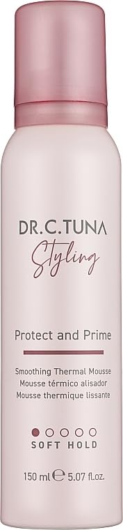 FARMASi Mousse Styling, Dr. C. Tuna, 150ml/5.07flOz – Volumizes Hair, Defines Hair, Long-lasting Hold, Adds Shine, Keratin, Vitamin B5, Hair Care, Non-sticky Formula, All Hair Types