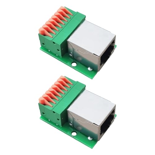 KASFDBMO Quick RJ45 - Bloque de terminales de montaje DIN de 8 pines sin soldadura para sistemas de control de automatización, conector industrial de rack PLC