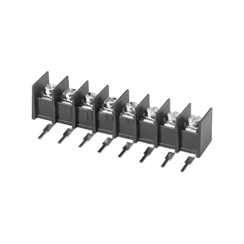 Bloque de terminales de barrera vertical de 10 piezas 45R para cables de 22-12AWG