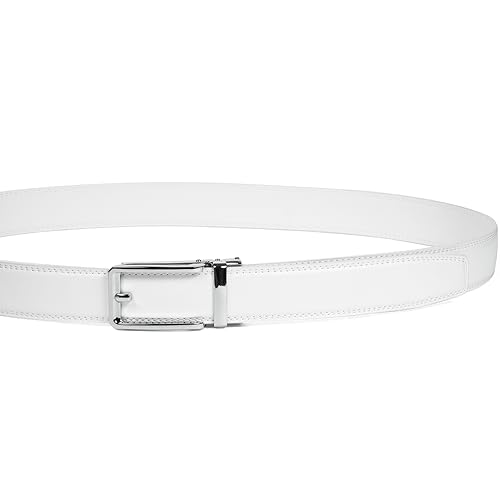 Image of Men's Ratchet Comfort Click Belt -1 3 /8 Leather Dress Belt