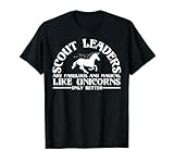 Funny Scout Leader Appreciation Unicorn Lover Humor Quote T-Shirt