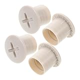 BESTonZON 4 Stück Schleifenschraubenkappenzubehör Plastikschraubenabdeckung Schraubverschluss aus Kunststoff Schraubverschluss Kunststoff Grau