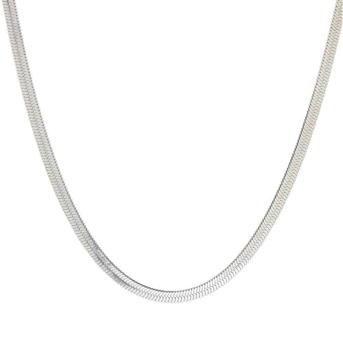 925 Sterling Silver Chain Snake Chain Necklaces Thin Layered Elegant Timeless Design Lobster Clasp Adjustable Extender