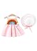 XINGENG 0-36 Mesi Bambino Ragazza Vestiti Estate Senza Maniche Vestito con Arco Casuale Cappello Impostato per Bambini Girocollo Mini Gonna Compleanno Regalo (Rosa, 6_Months)