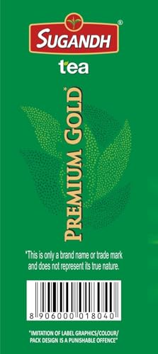 Image of Sugandh Premium Tea | 250GM | Pack of 1 | CTC Processing | Strong and Rich in Taste | Aromatic Flavor | 100% Natural Ingredients | A Perfect Premium Cup of Tea for Chai Lover