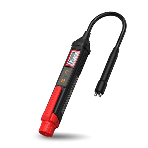 Gohytal Bremsflüssigkeitstester, Bremsflüssigkeitsprüfer Auto Geeignet für Bremsflüssigkeiten DOT3 DOT4 DOT5 mit LED Anzeige Brake Fluid Tester für Auto Fahrzeug Bremsflüssigkeit Tester Stift