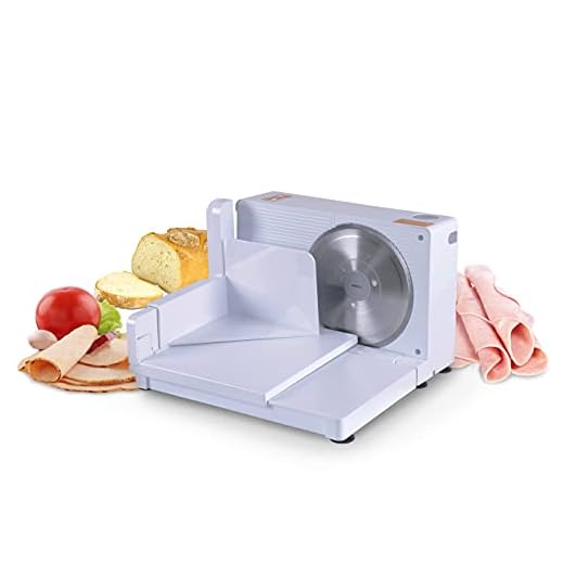 SuperHandy Meat Slicer Electric Food Deli Bread Cheese Portable Collapsible 6.7" inch Stainless Steel RSG Solingen Blade