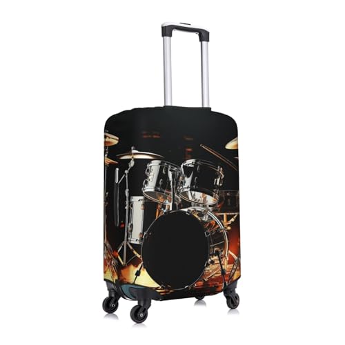 Travel Luggage Cover Fashion Suitcase Protector Drummer Spandex Baggage Covers Washable Suitcase Covers Anti-Scratch Luggage Cover Protectors Fits 18-32 Inch Suitcases Small2