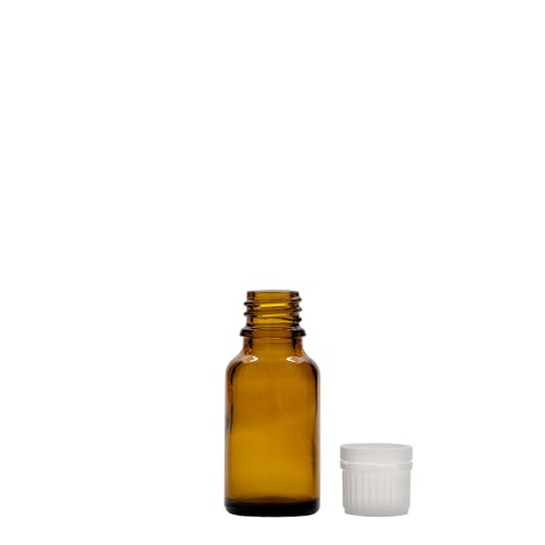 Flacons médicaments en verre marron pour conserver les gouttes de soins