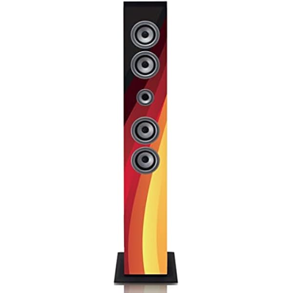 iCES IBT-6 Bluetooth głośnik stojący – 40 W RMS – radio PLL FM – wejście USB – gniazdo na karty SD – wejście AUX – z pilotem zdalnego sterowania – Niemcy